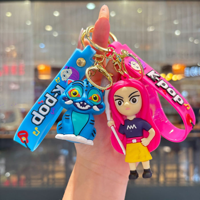 Wholesale KPOP  small PVC pendant keychain