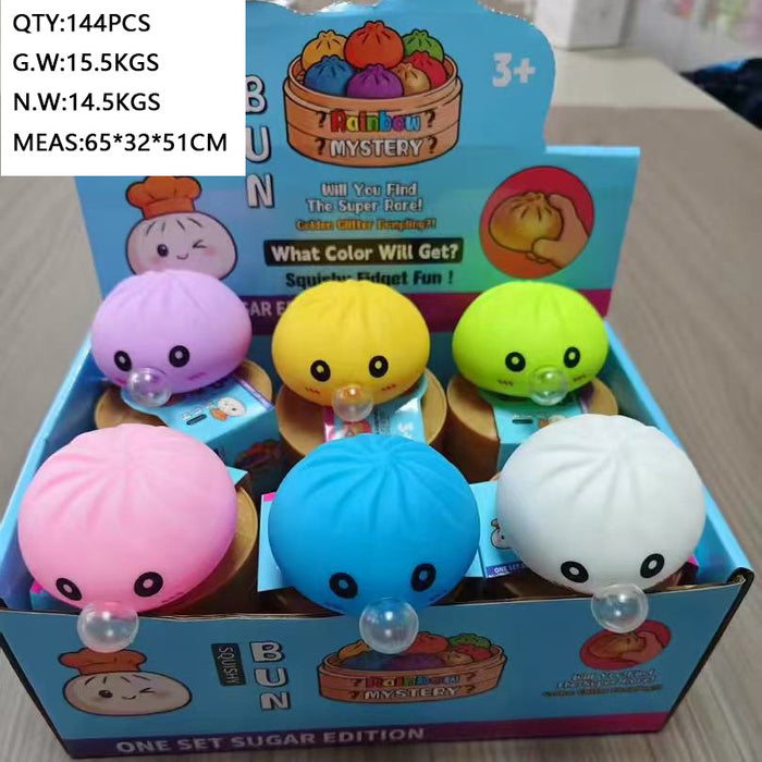 Wholesale Trendy Vinyl Steamed Bun Squeeze Toy - Stress Relief for Youth
