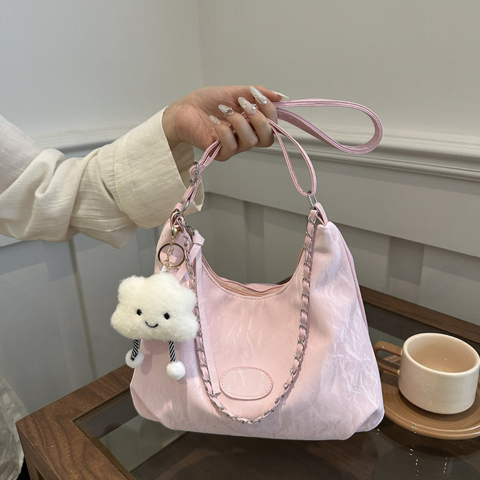 Wholesale Fashion shoulder bag, crossbody bag, simple and casual soft surface, large capacity commuting bag