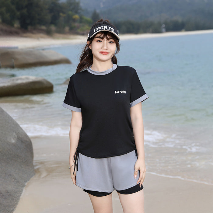 Wholesale Sports swimming clothes, split style flat angle pants, slimming hot spring new swimsuit wholesale