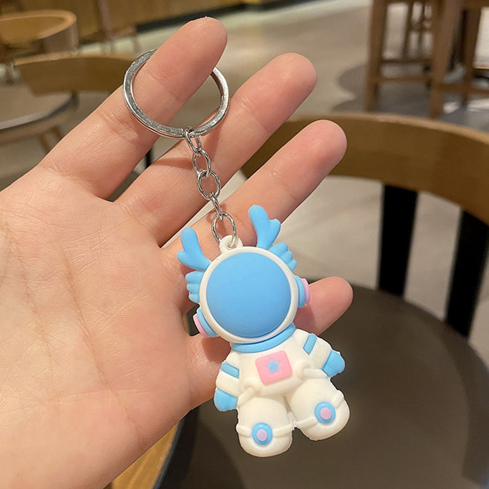 Wholesale Cartoon 3D PVC Graduation Keychain Zodiac Gift Key Pendant