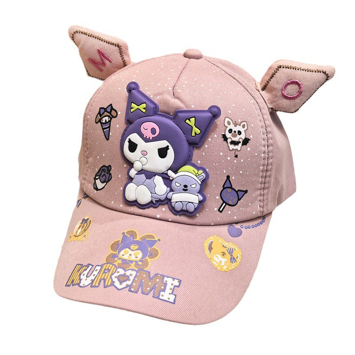 Wholesale Children's baseball cap anime cartoon cute duckbill cap, children's sun protection and sunshade hat