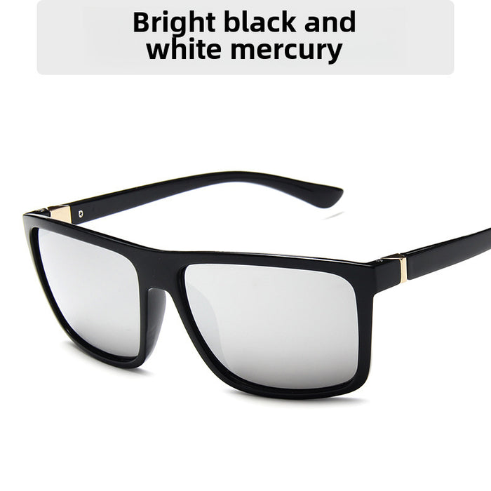 Wholesale Men's retro sunglasses with trendy large frame