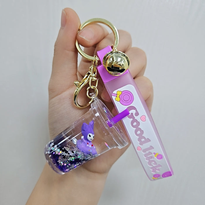 Wholesale of Acrylic Keychains in Oil Sand Bottles JDC-KC-LuoYan012