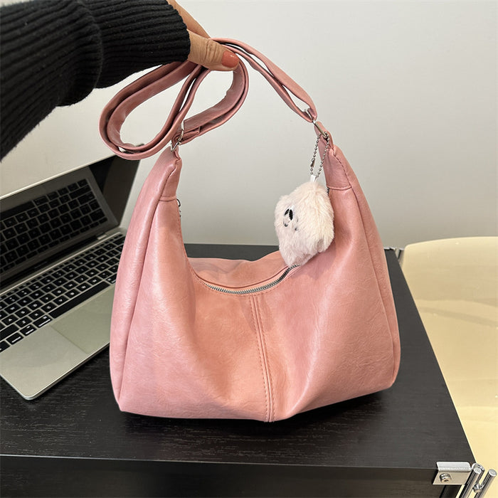 Wholesale Personalized retro tote bag for commuting, fashionable crossbody, simple shoulder bag