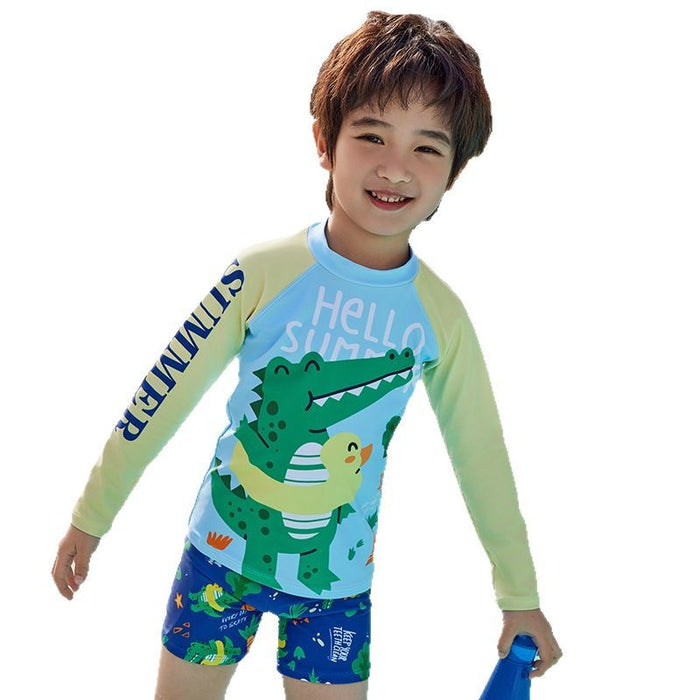 Wholesale Swimsuit split sun protection quick drying long sleeved swimsuit set