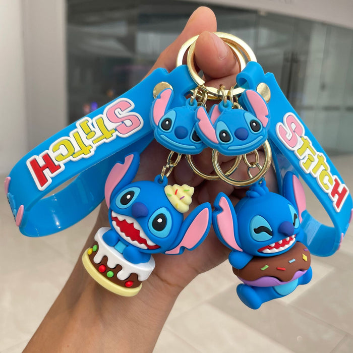 Wholesale Keychain cartoon three-dimensional doll backpack pendant car keychain ornament