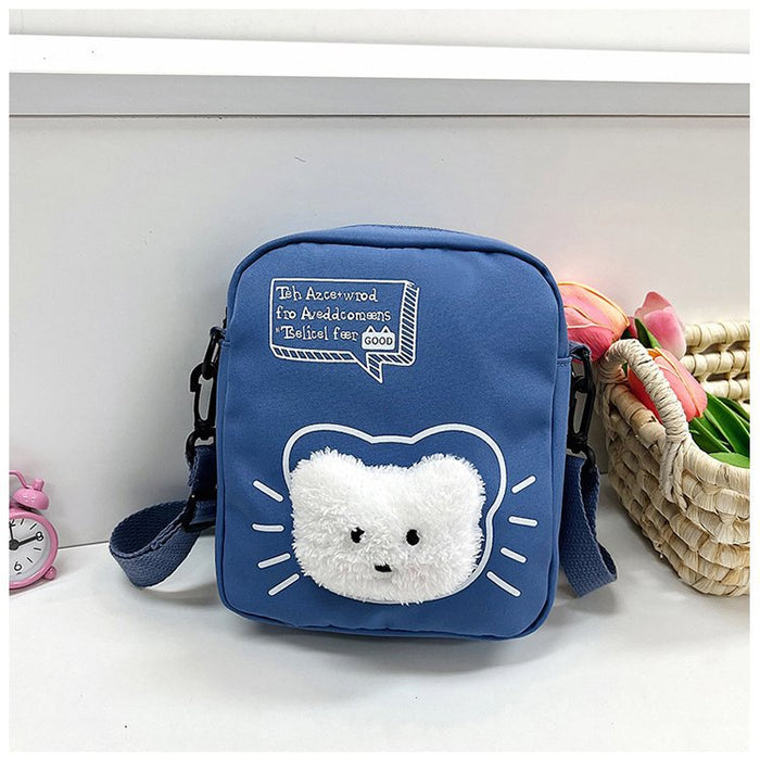 Wholesale Small square bag, nylon cloth bag, fashionable single shoulder crossbody bag, storage bag