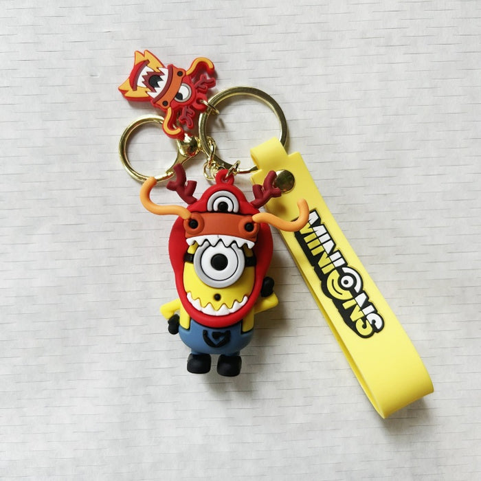 Wholesale Creative cartoon keychain pendant, cute PVC keychain doll pendant