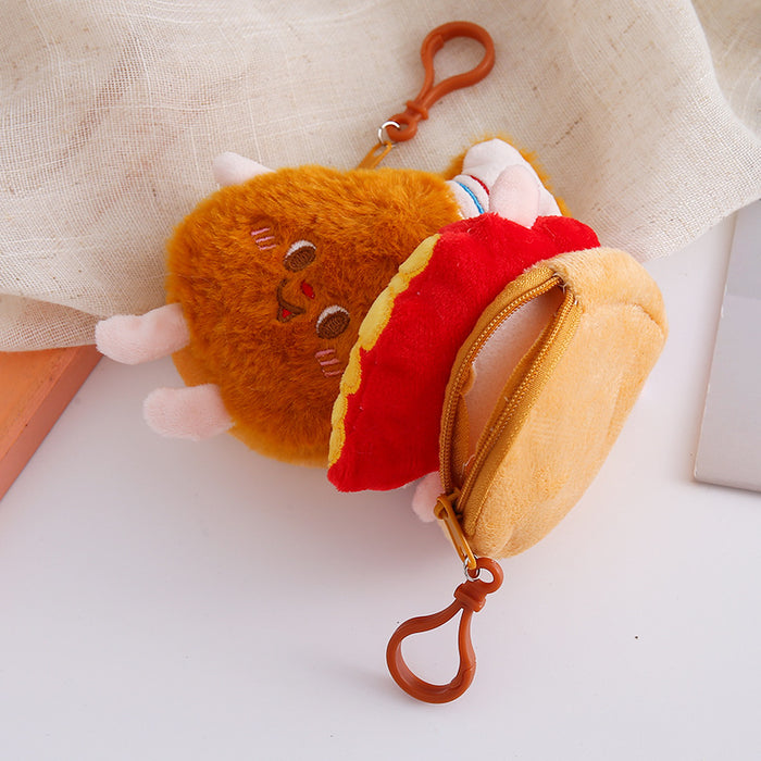 Wholesale Creative Cartoon Wallet Plush Dolphin Pendant Coin Storage Bag