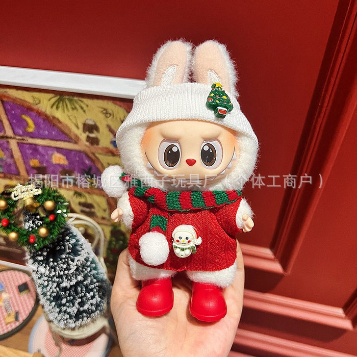Wholesale Plush doll sweater with pendant and Christmas doll clothes