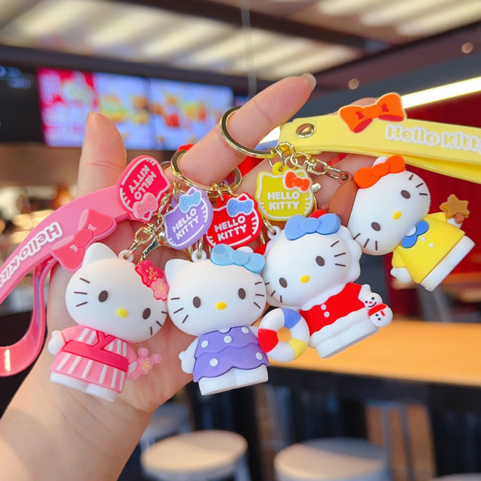 Wholesale Cute cartoon character couple keychains
