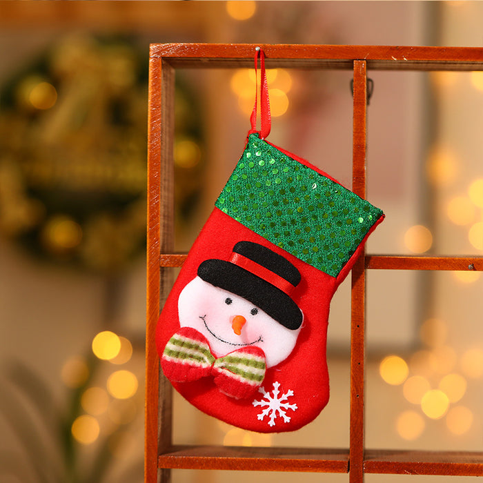 Wholesale Christmas stocking gift bags,  Christmas scene window display pendants,  Christmas decorations,  children' s candy bags