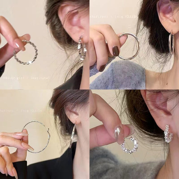 Wholesale Irregular Circle Earrings Elegant Exaggerated Ear Ring Earrings