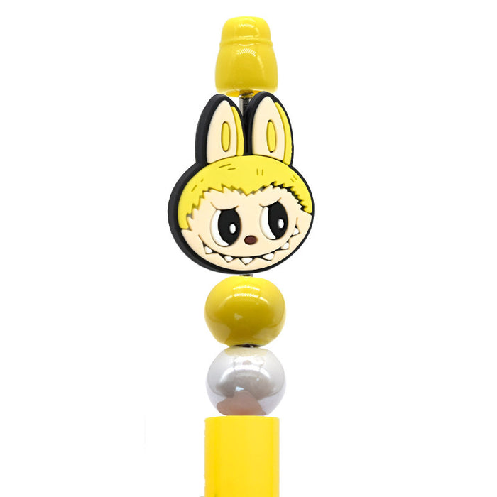 Wholesale 10pcs Cartoon bead pen beads PVC soft rubber loose bead jewelry accessories DIY ballpoint pen beads