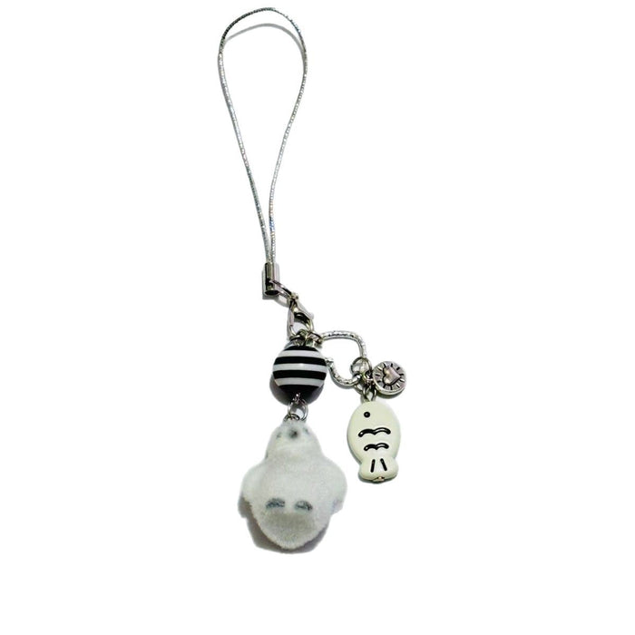 Wholesale Flocking Cartoon Keychain Polar Bear Pendant Three-Dimensional Bag Gift Hanging