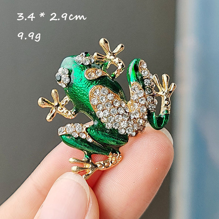 Wholesale full diamond  frog brooch  corsage accessories