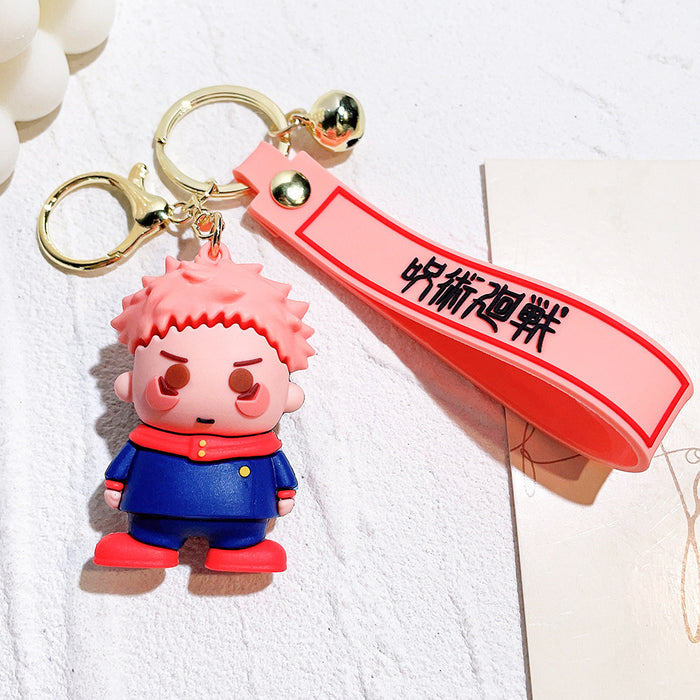 Wholesale  Anime Doll Peripheral Silicone Keychain Pendant