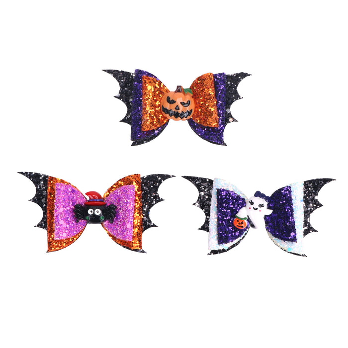 Wholesale Children Halloween Bow Hair Clip JDC-HC-Bais009