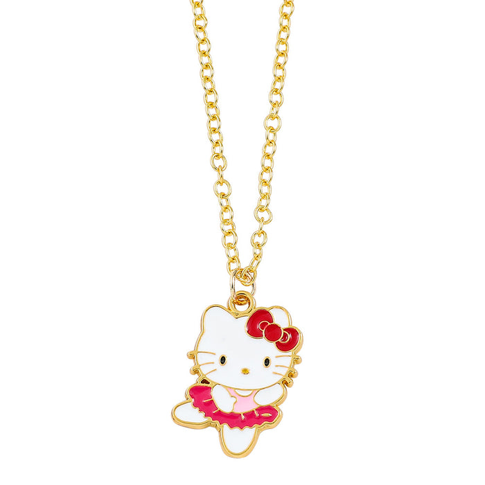 Wholesale Cartoon cat necklace pendant rhinestone enamel jewelry