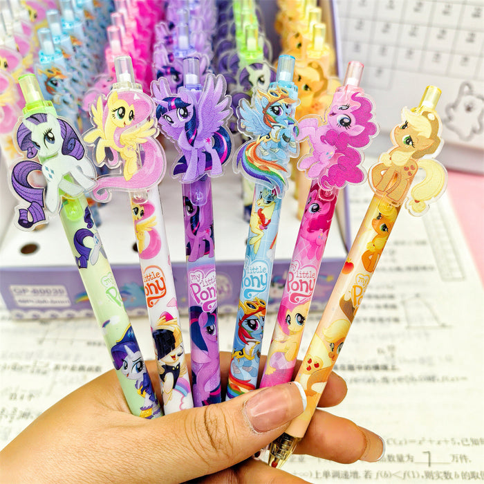 Wholesale Pony Press Gel Pen Acrylic Patch Student Stationery Writing Smooth