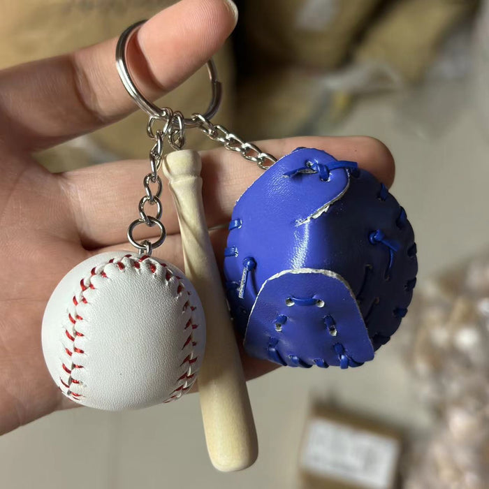 Wholesale PU Baseball Keychain JDC-KC-KangX001