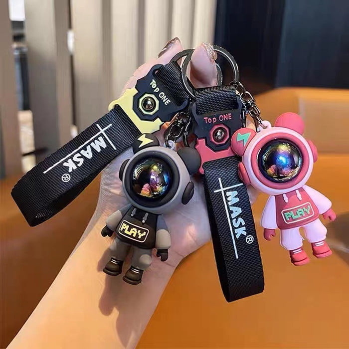 Wholesale Little Bear Keychain Personalized Fashion Cartoon Men's and Women's Car Pendant Backpack Hanging Decoration Small Gift