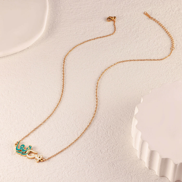 Wholesale Light luxury letter pendant necklace, temperament, personality, collarbone chain, simple and fashionable commuting, high-end accessories wholesale