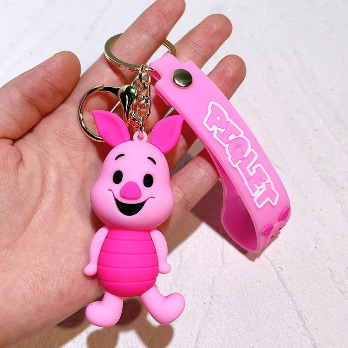 Wholesale Cartoon doll keychain,  cute bag charm,  silicone