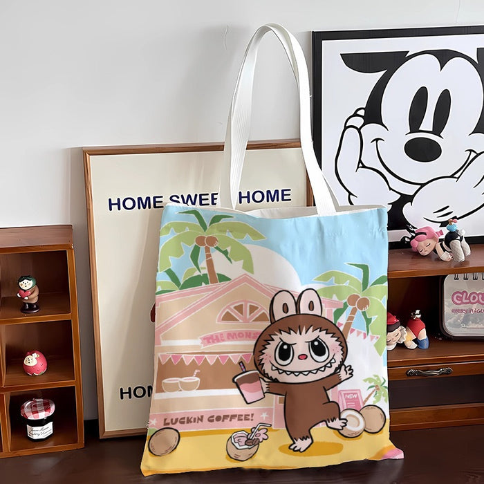 Wholesale Customized Canvas Bag Versatile Single Shoulder Bag Large Capacity Student Handbag Canvas Bag