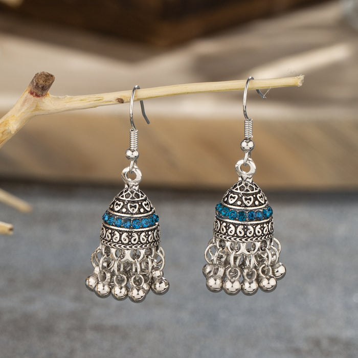 Wholesale Vintage classic bell earrings with zircon pendant and exaggerated earrings