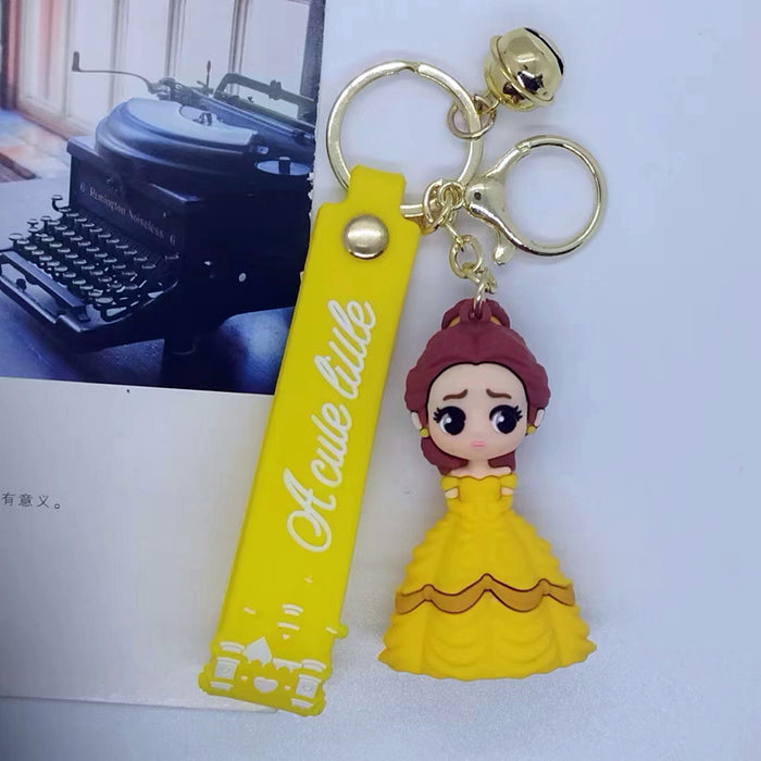 Wholesale cartoon character princess series key chain pendant bag car key chain accessories gift