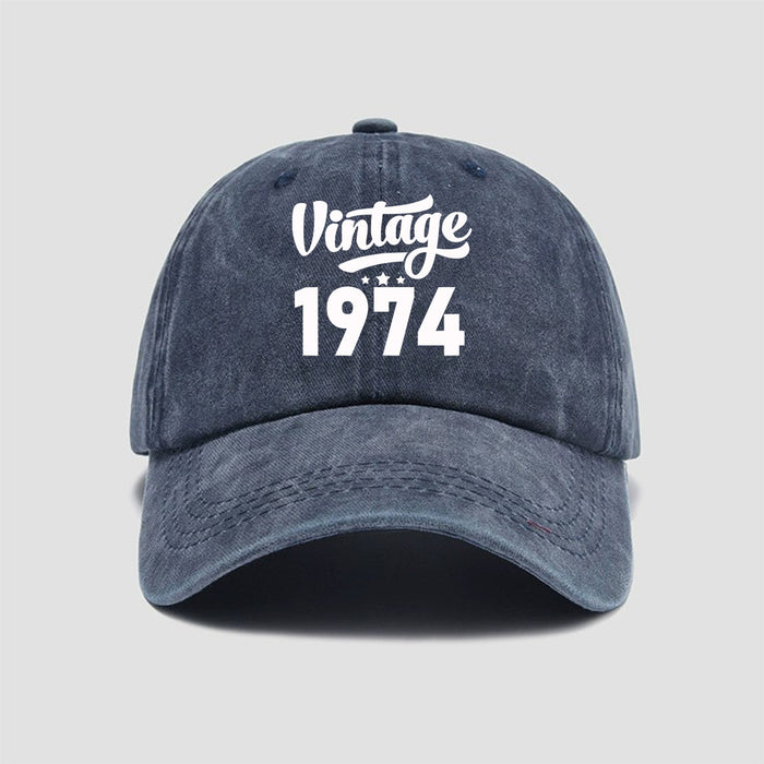 Wholesale Washed cotton printed vintage baseball cap, soft top sun hat