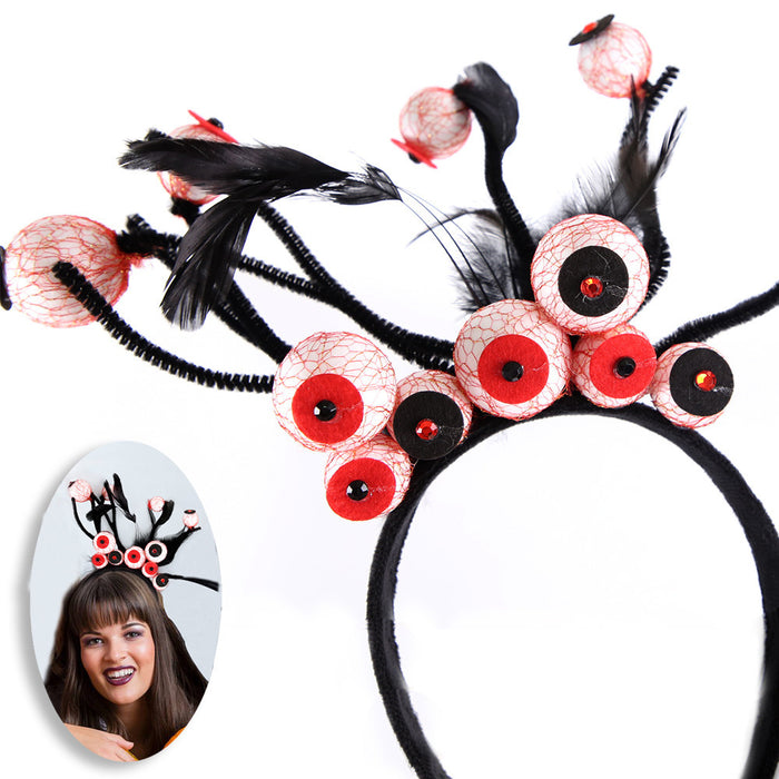Wholesale Headband With  Bat And Pumpkin Decor Chic Party Prop Hair Accessory