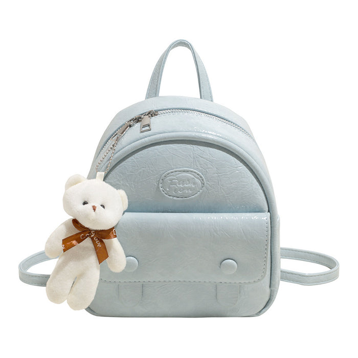 Wholesale Simple backpack, solid color, stylish mini handbag, versatile and high-end student bag