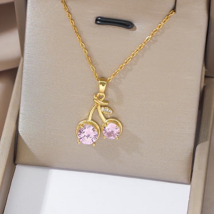 Wholesale Necklace Colored Zircon 26 English Letter Pendant Fashion Letter Pendant Jewelry