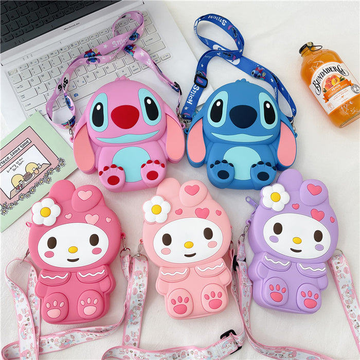 Wholesale Silicone Bunny Girls Cute Change Silicone Shoulder Bags JDC-SD-HaLing001