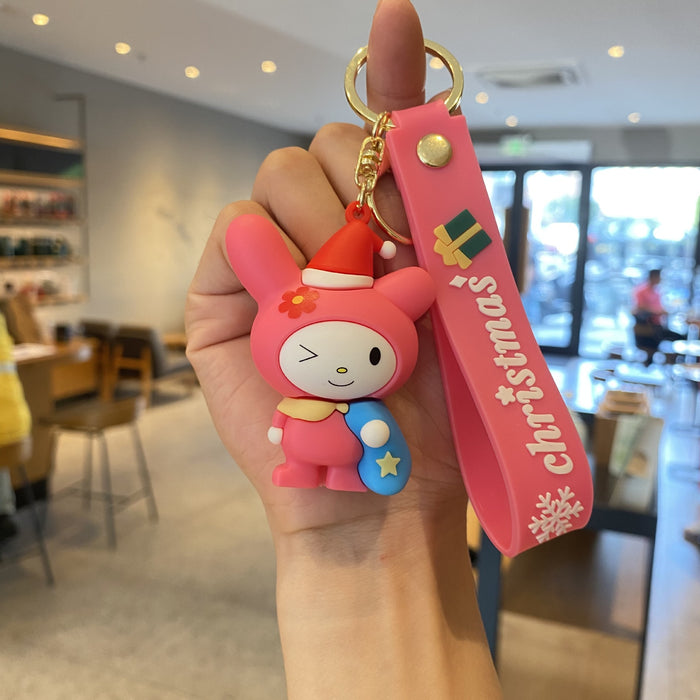 Wholesale Cartoon Silicone Doll Keychain JDC-KC-MingT122