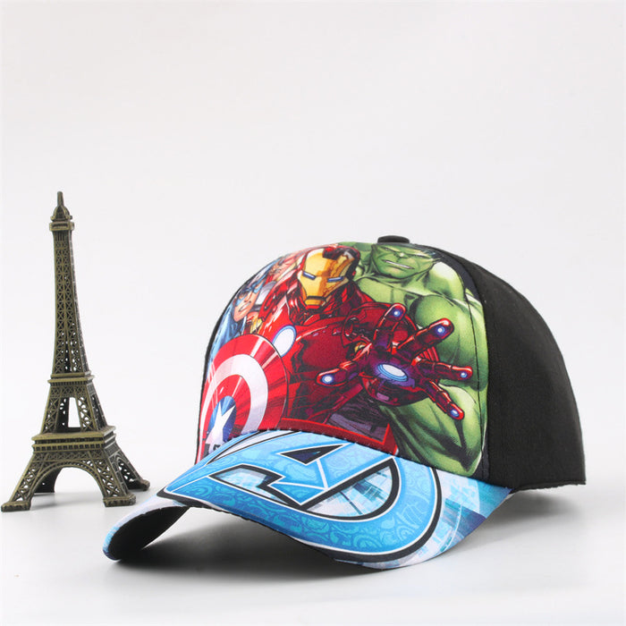 Wholesale children' s hat cartoon  boys and girls baseball cap thin sunscreen cap boys