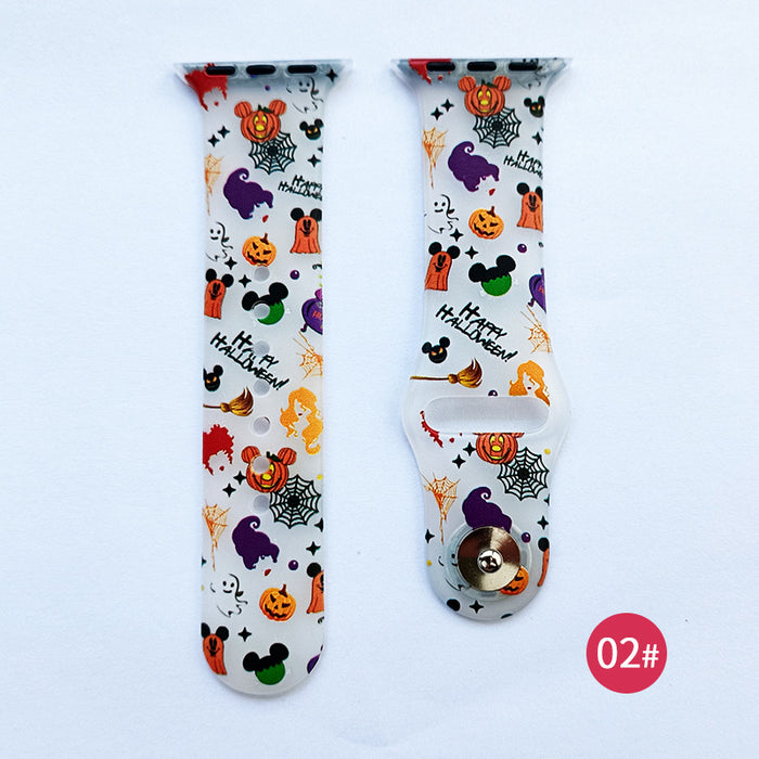Wholesale Silicone Printed Watch Strap JDC-WD-NuoQi092