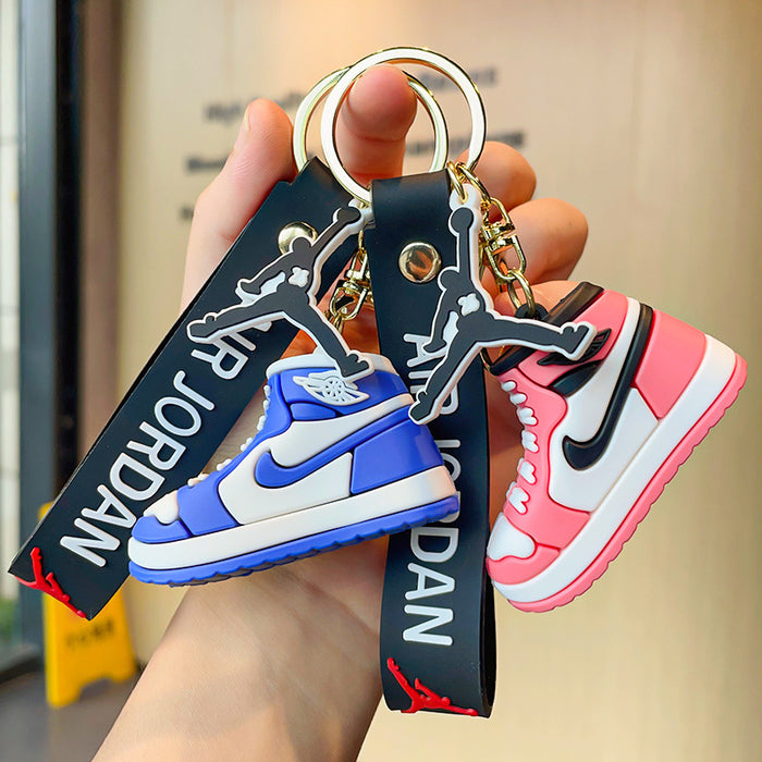 Wholesale Cartoon 3D Basketball Shoes Silicone Doll Keychain JDC-KC-MZL002