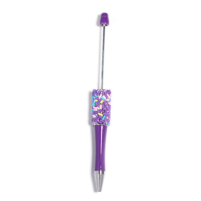 Wholesale 10PCS New color sugar bead pen color needle ballpoint pen high value DIY rotating candy party cute bead pen