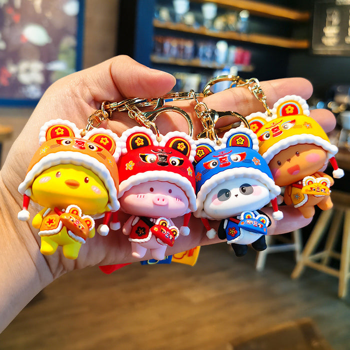 Wholesale Cartoon Doll 3D Rubber Keychain JDC-KC-Tingm062