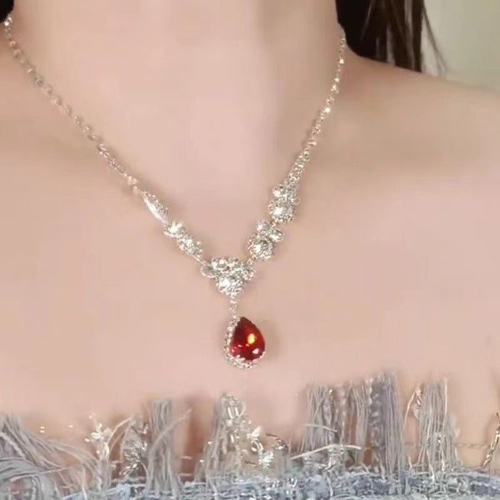 Wholesale Rhinestone necklace collarbone chain