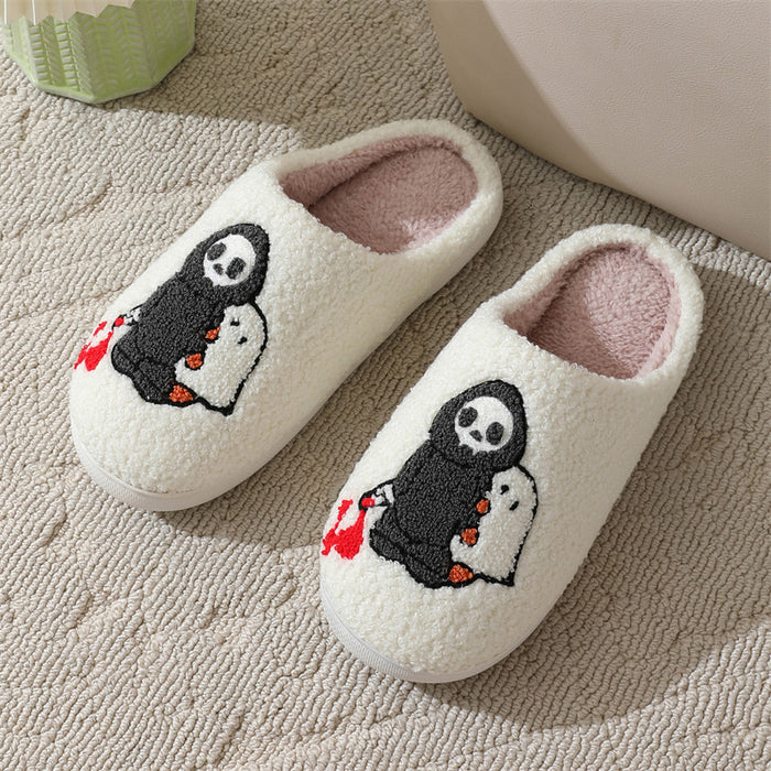 Wholesale Winter  Grim Reaper slippers women home indoor non-slip cotton slippers winter