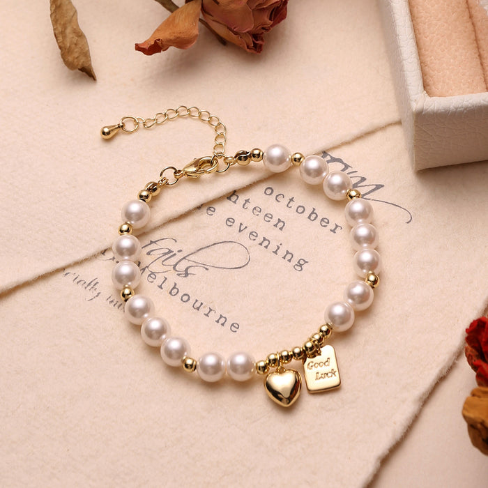 Wholesale Irregular pearl bracelet, new light luxury niche bracelet, jewelry necklace, lucky set
