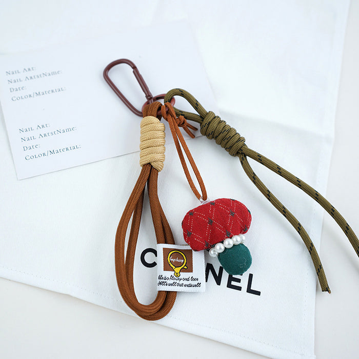 Wholesale Leather Keychain Couple Bag Pendant Compilation Advanced Sense New Keychain