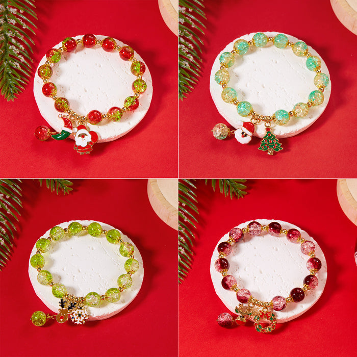 Wholesale Cartoon Christmas Beaded Bracelet