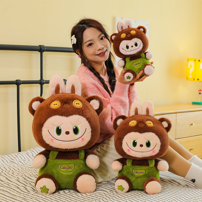 Wholesale Strap pants doll sleeping doll plush toy monkey doll pillow girl