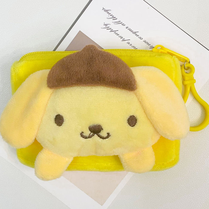 Wholesale coin purse cartoon cute doll square small wallet coin headset storage bag